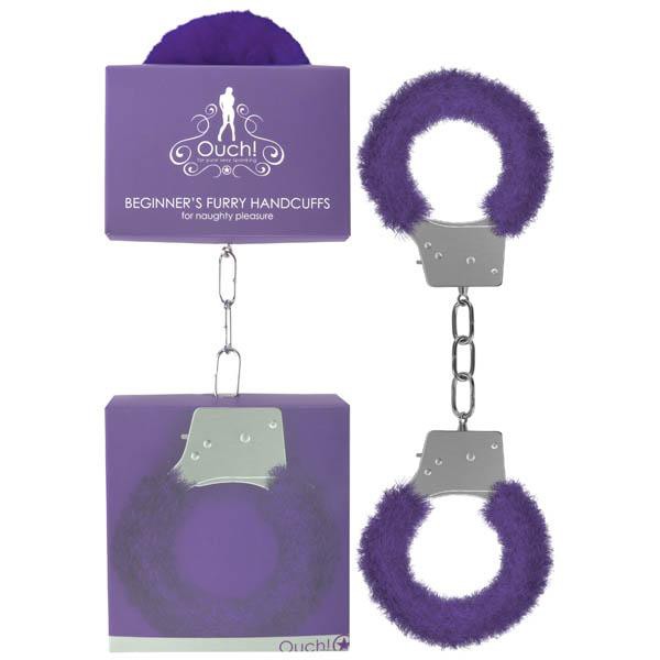 OUCH! Beginners Metal & Fur Handcuffs