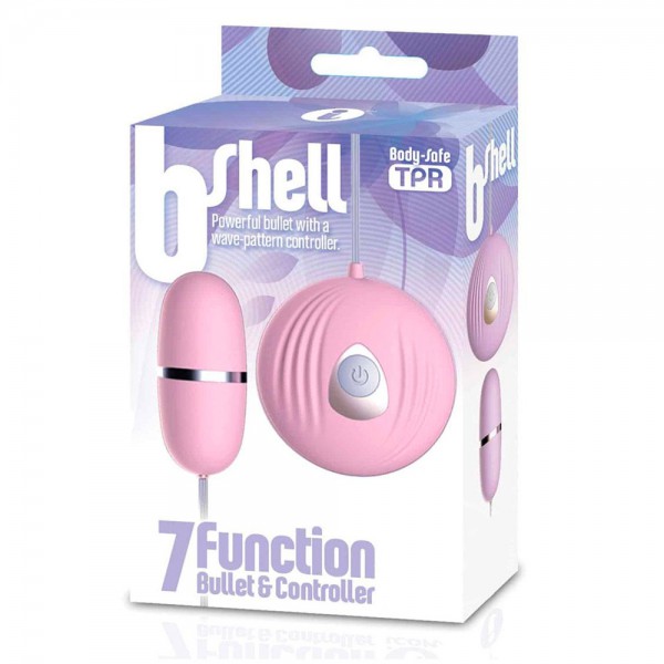 The BShell 7 Function Bullet Vibe Pink - 2 x AAA