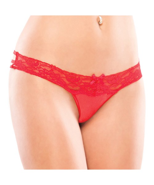 Holiday red thong