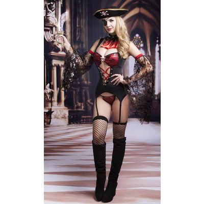 Revealing Sexy Lady Pirate Costume
