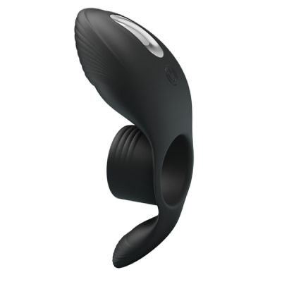 Rechargeable Vibrating Penis Sleeve Black