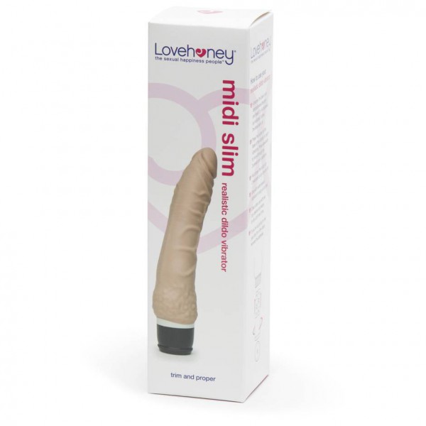 Lovehoney Silicone 7 Function Slim Realistic Dildo Vibrator 6.5 Inch