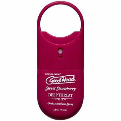 Doc Johnson GoodHead To Go 8211 Deep Throat Spray 8211 Sweet Strawberry