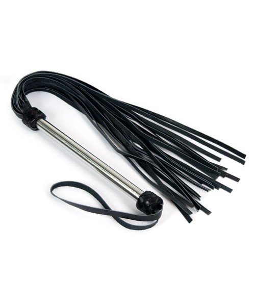 Calf leather flogger with metal handle — image 4 of 4