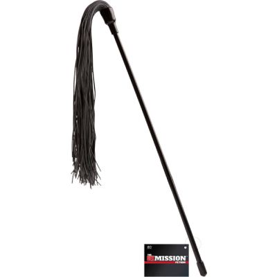 Rubber Tickle Whip Black