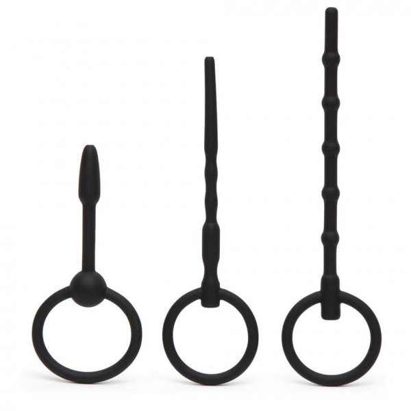 Beginner's 3mm/5mm Silicone Hollow Urethral Plug Set (3 Piece)