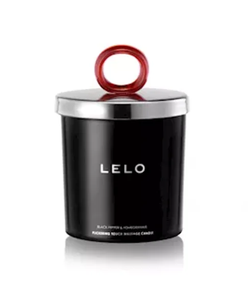 Lelo Black Pepper & Pomegranate Massage Candle - White - 150g — image 10 of 11