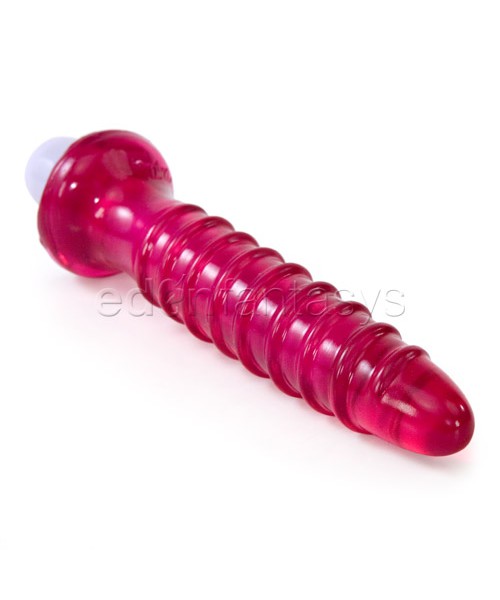 Vivid essentials vibrating ribbed swirl dong — image 4 of 5