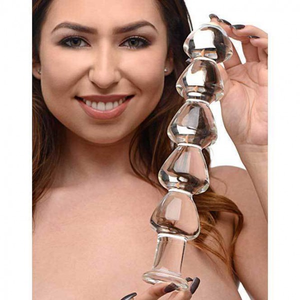 Anal Links Glass Toy - XXL Dildo