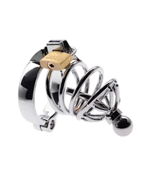 Kink Range Sounding Chastity Cage - 50mm - Silver -  50mm — image 4 of 6
