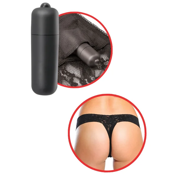 Fetish Fantasy Series Hanky Spank Me Vibrating Panties - Black — image 14 of 18