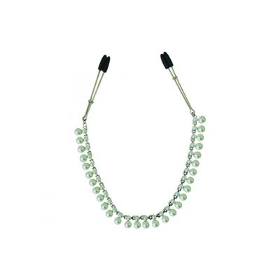 Midnight Pearl Chain Nipple Clips