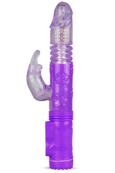 Easy Toys Thrusting & Rotating Beaded 9.8" Rabbit Vibrator