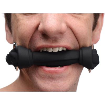 Silicone Bone Gag Black
