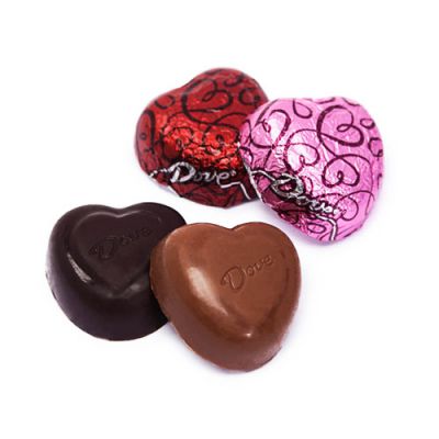 Dove assorted chocolate heart 1 piece