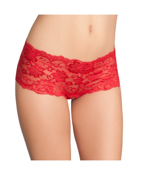 Tres Sexy crotchless lace boyshort