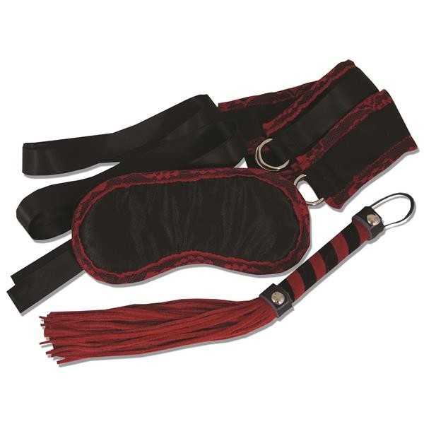 Sportsheets Leather and Lace Luxury Soft Bondage Kit