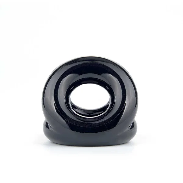The Trio Cock Ring & Ball Stretcher Black by Lynk Pleasure — image 4 of 9