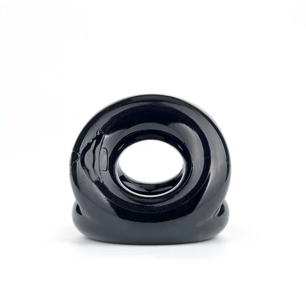 The Trio Cock Ring & Ball Stretcher Black by Lynk Pleasure — image 5 of 9