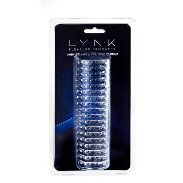 Men's Handy Stroker Sleeve by Lynk Pleasure | Clear Male Masturbator — image 7 of 9