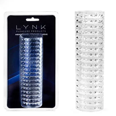 Men s Handy Stroker Sleeve by Lynk Pleasure Clear Male Masturbator