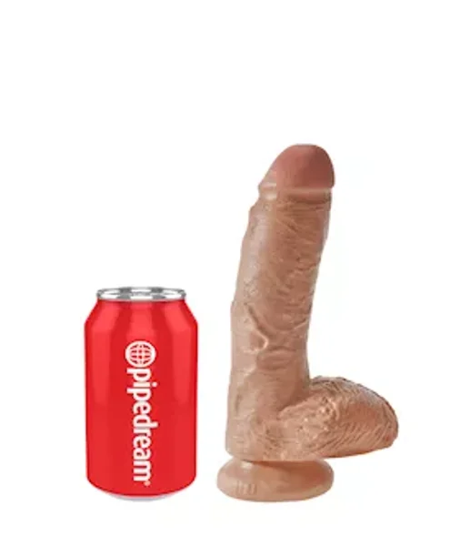 King Cock 8 Inch Suction Cup Dildo - Tan - 8 Inch — image 10 of 10