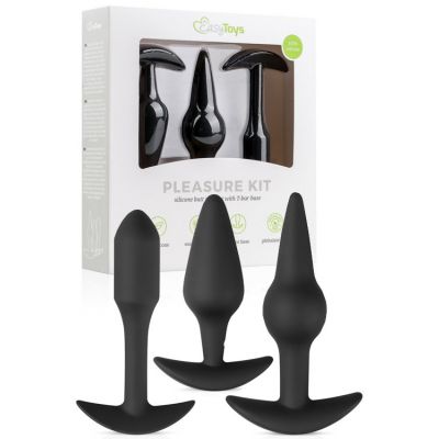 Easy Toys Silicone Butt Plug Pleasure Kit 3 Pce