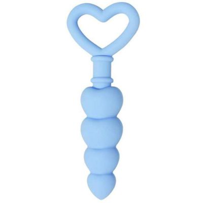 Silicone Heart Anal Beads