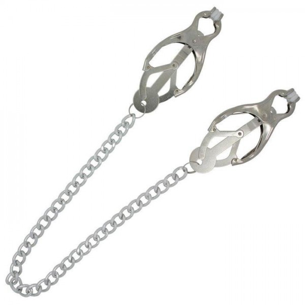 Chained Metal Clover Nipple Clamps