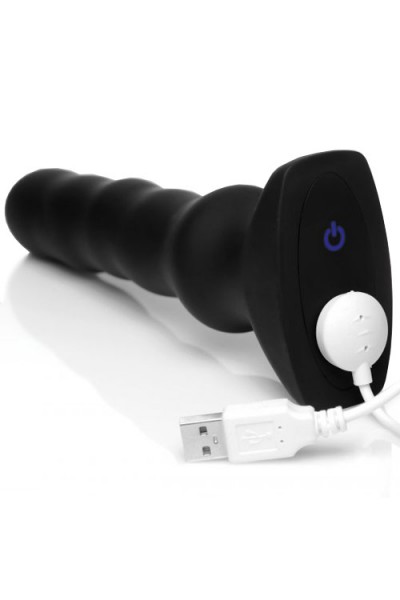 Thunderplugs 7.5" Vibrating & Squirming Butt Plug with Remote