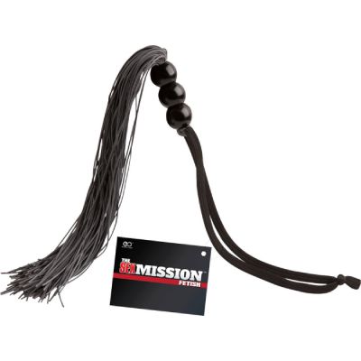 Small Rubber Whip Black