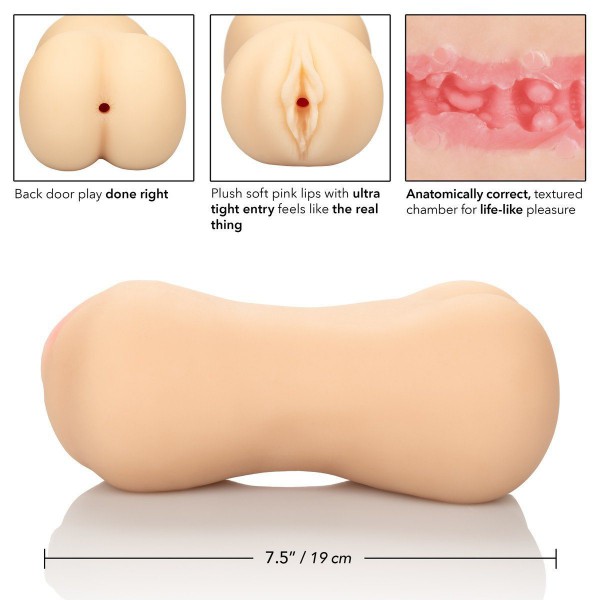 CalExotics STROKE IT PUSSY/ASS Lifelike Pureskin Stroker
