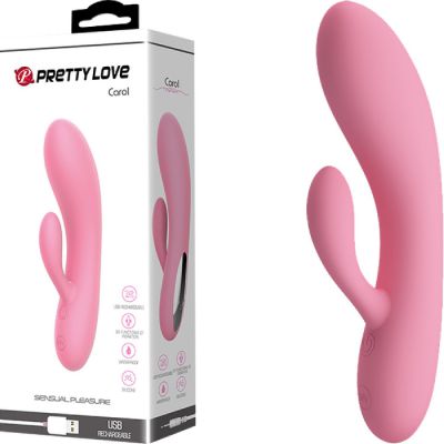 Rechargeable Carol Rabbit Vibrator Pink