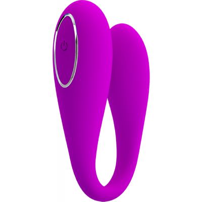 Pretty Love August Smartphone Control Rechargeable Couples Vibrator Purple