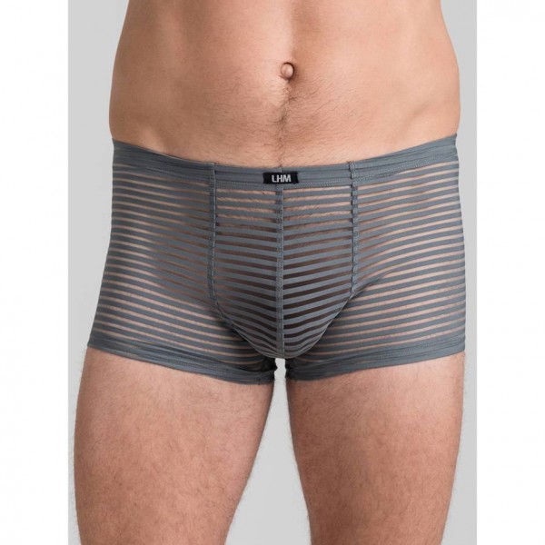 LHM Stripe Grey Mesh Boxer Shorts