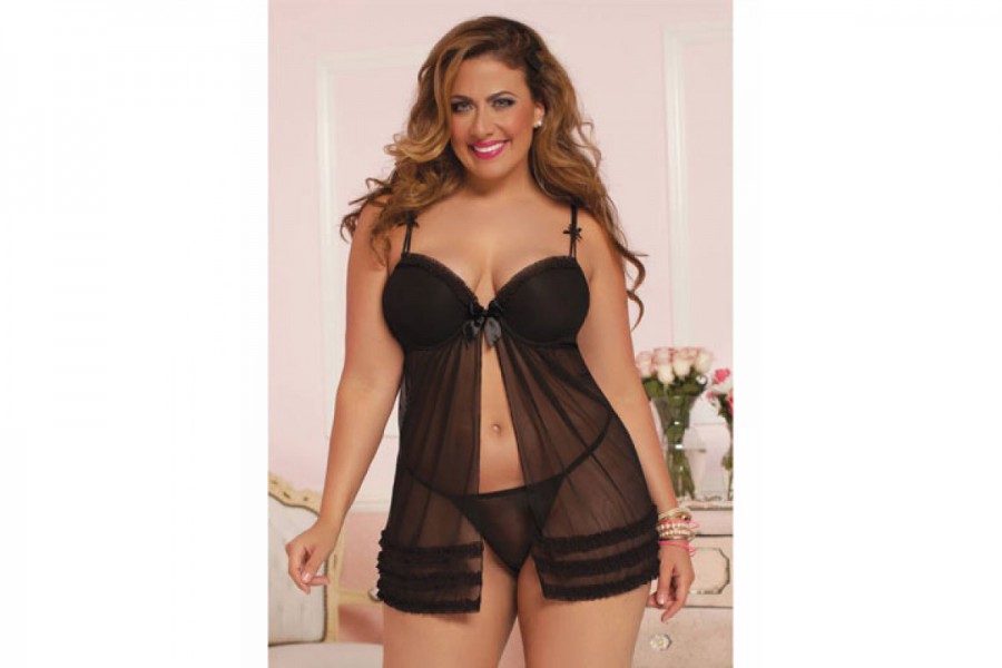 STM 9892 Fun and Frills Ruffle Babydoll Set