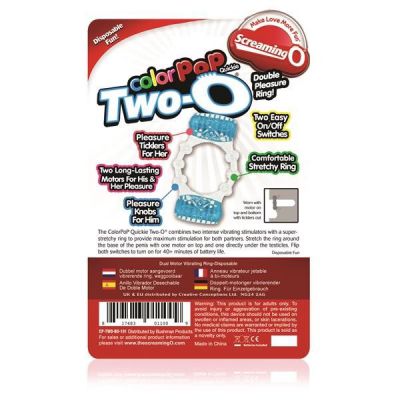Screaming O Colour Pop Quickie Plus Two O Disposable Cock Ring
