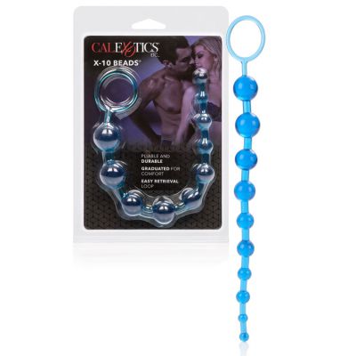 California Exotic 11 Pliable Anal Beads with Retrieval Ring