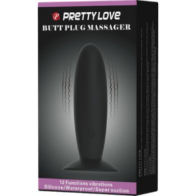 Butt Plug Massager Black