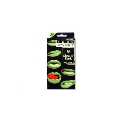 Four Seasons Glow in the Dark Condoms 8pack
