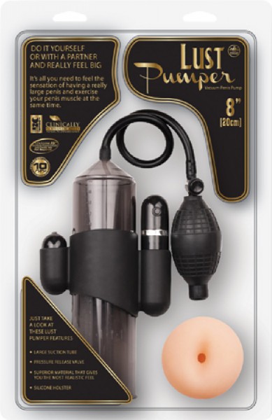 Lust Pumper 8" Vibrating Pump W/ Gauge