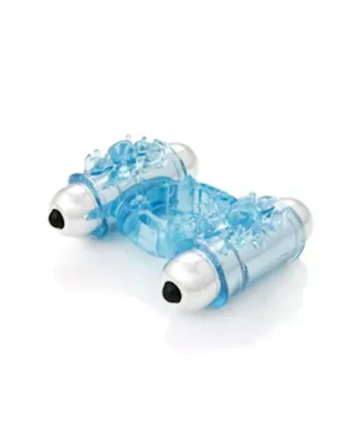 NU Sensuelle S-Wet Double Action Bullet Ring Blue — image 3 of 3