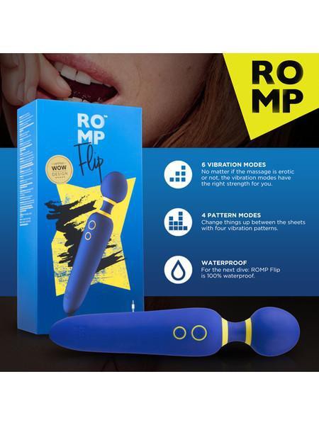 Romp Flip 9" Mini Wand Vibrator With Flexible Neck