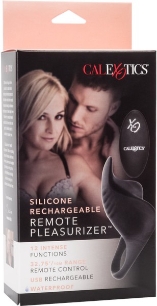 Silicone Rechargeable Remote Pleasurizer (Black)