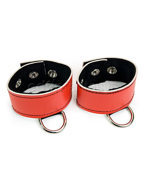 Rouge wrist cuffs