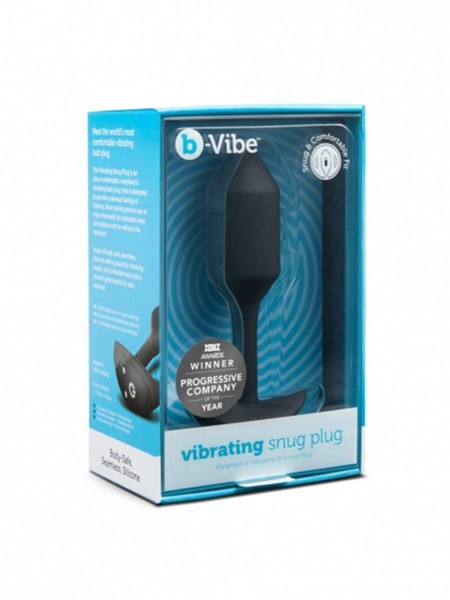 bVibe Vibrating Snug Plug Medium- Weighted Butt Plugs