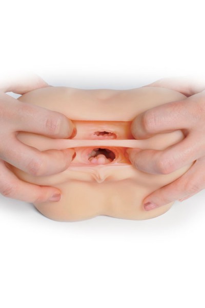 Pipedream Realistic 6.25" Petite Bubble Butt Masturbator - Dual Entry