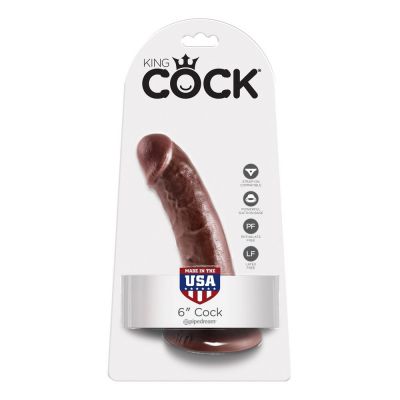 King Cock 6 Inch Realistic Dildo with Suction Cup