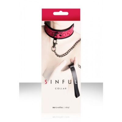 Sinful Collar and Leash Pink