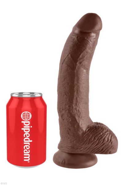 Pipedream Realistic 9" Suction Cup Dong with Balls